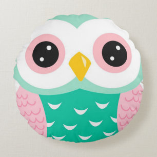 Owl Round Cushion