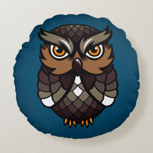 Owl Round Cushion