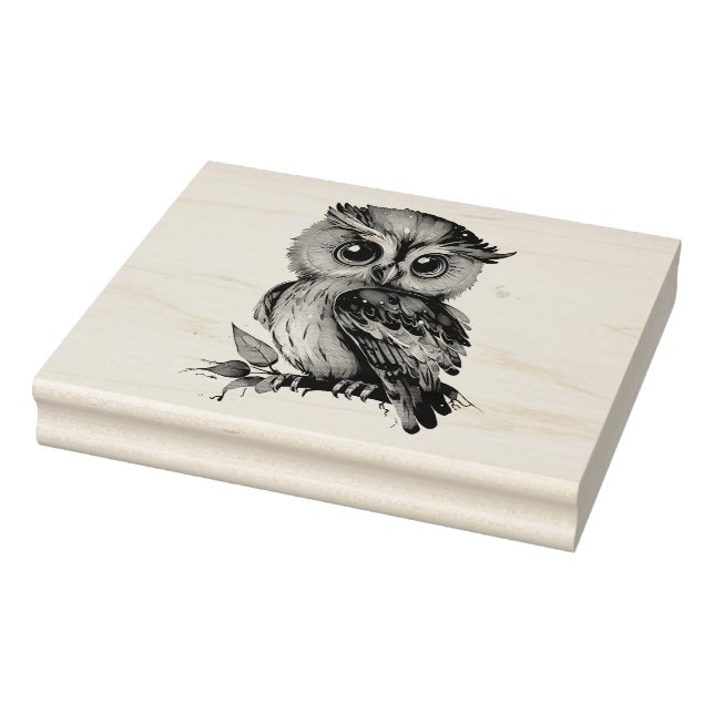 Owl Rubber Stamp (Stamp)