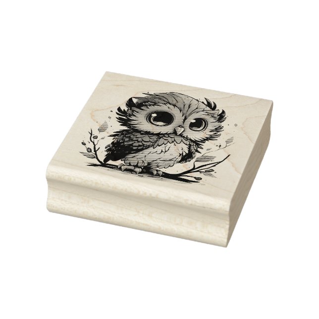 Owl Rubber Stamp (Stamp)