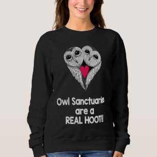 Owl Sanctuaries Are A Real Hoot tattoo illustratio Sweatshirt
