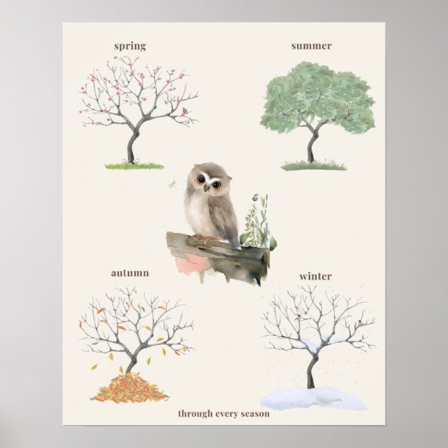 Owl Seasons Poster (Front)