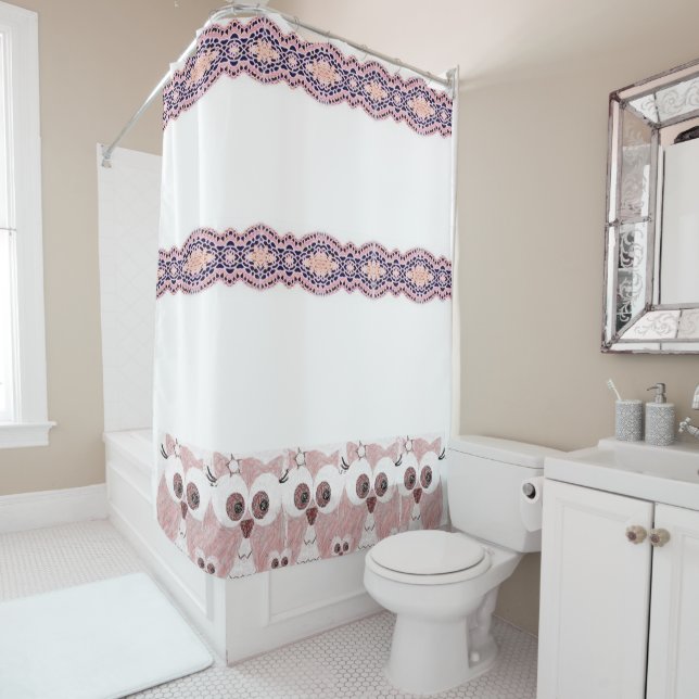 Owl Shower Curtain (In Situ)