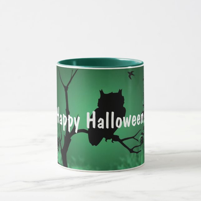 Owl Silhouette Halloween Mug (Center)