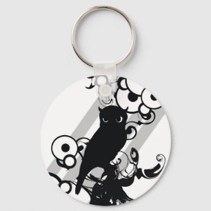 Owl Silhoutte Key Ring