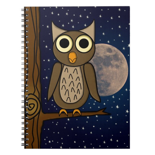 Owl Spiral Notebook (Front)