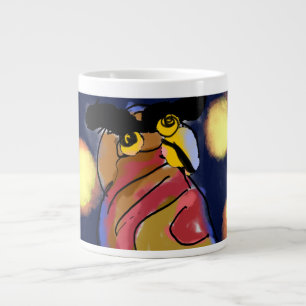 Owl star night large coffee mug