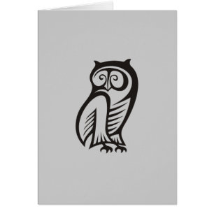 Owl Symbol Black