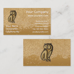 Owl Symbol Colour Business Card