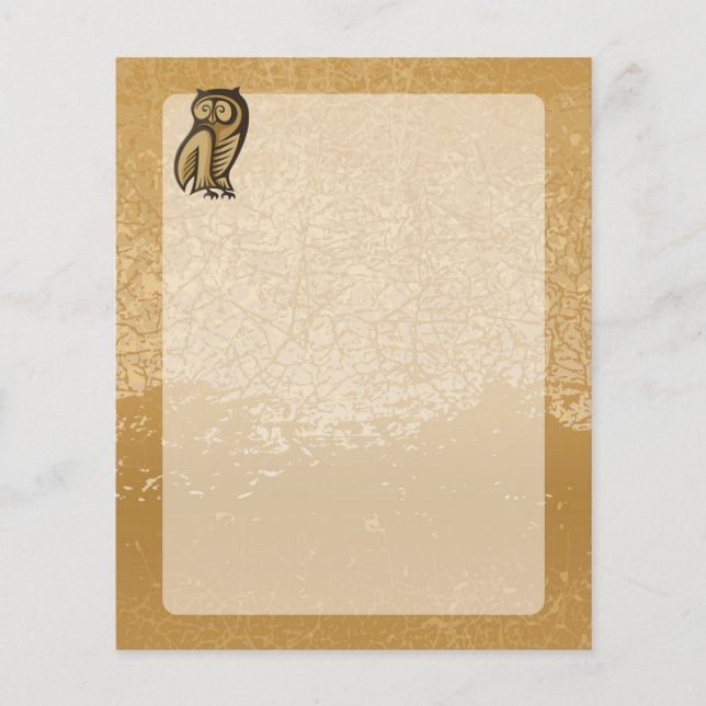 Owl Symbol Colour Flyer (Front)