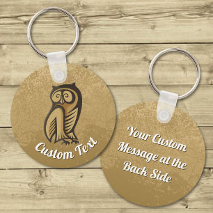 Owl Symbol Colour Keychain