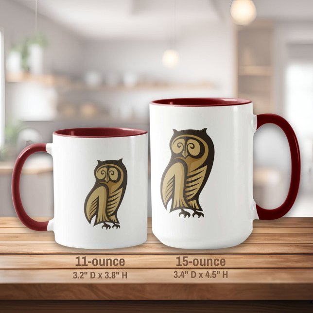 Owl Symbol Colour Mug (Creator Uploaded)
