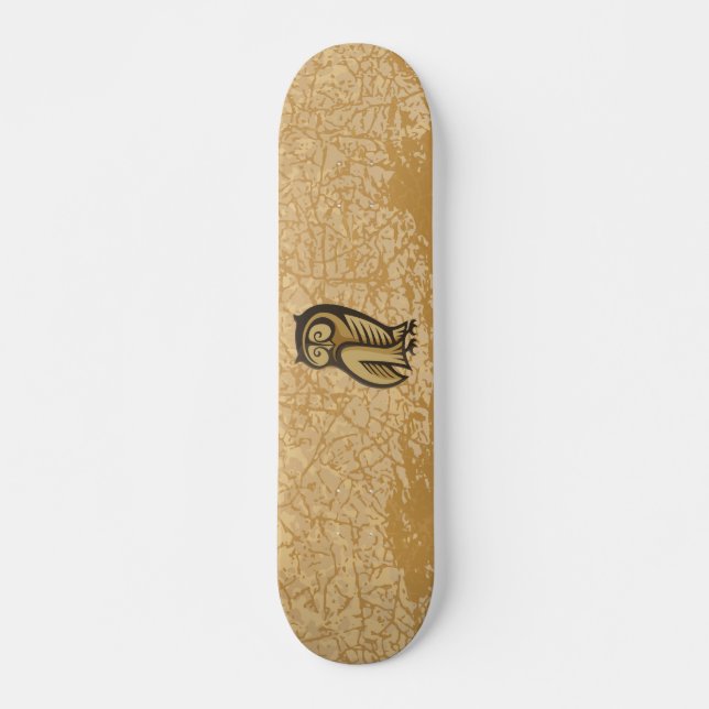 Owl Symbol Colour Skateboard (Front)