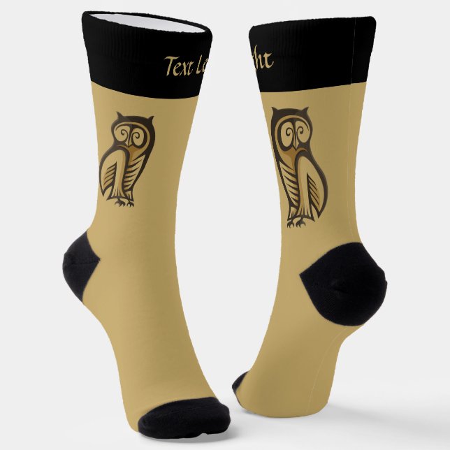 Owl Symbol Colour Socks (Angled)