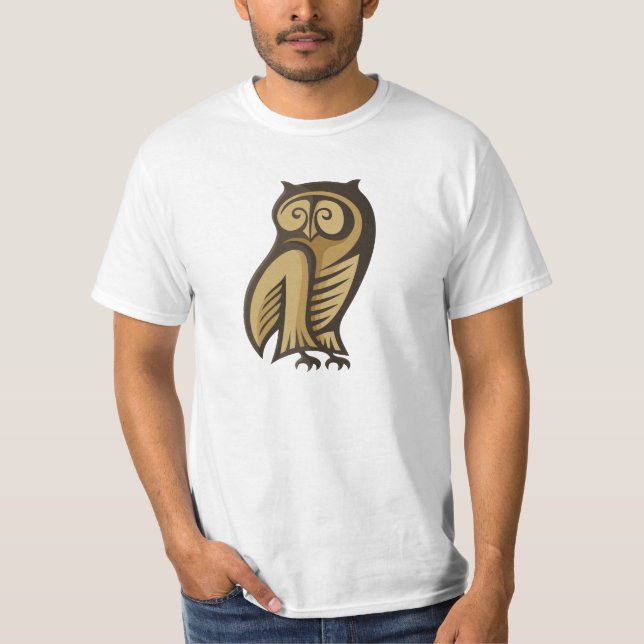 Owl Symbol Colour T-Shirt (Front)