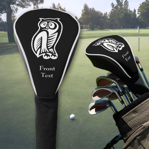 Owl Symbol White Golf Head Cover