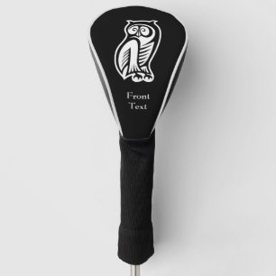 Owl Symbol White Golf Head Cover