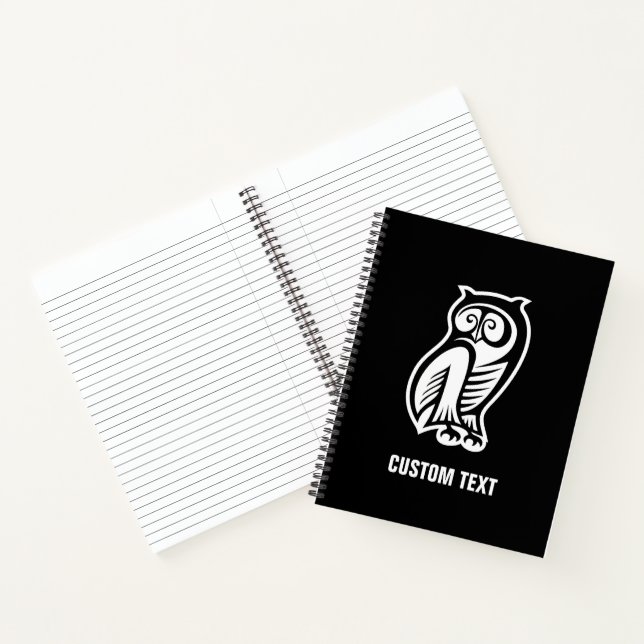 Owl Symbol White Notebook (Inside)