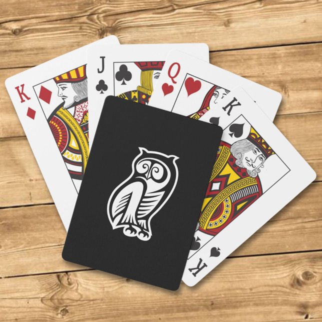 Owl Symbol White Playing Cards (Creator Uploaded)