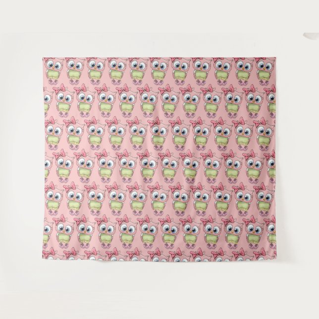 Owl Tapestry (Front (Horizontal))