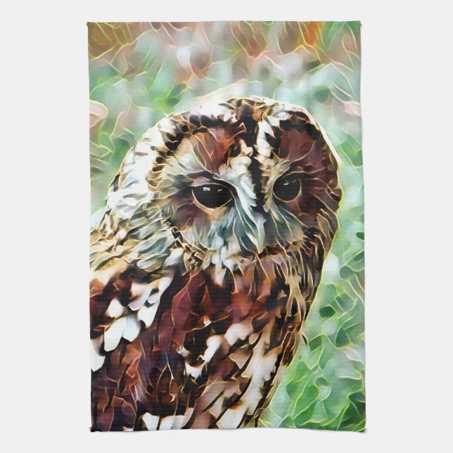 OWL TEA TOWEL (Vertical)