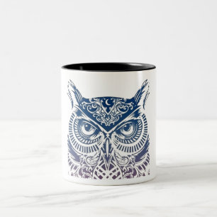 Owl Two-Tone Coffee Mug