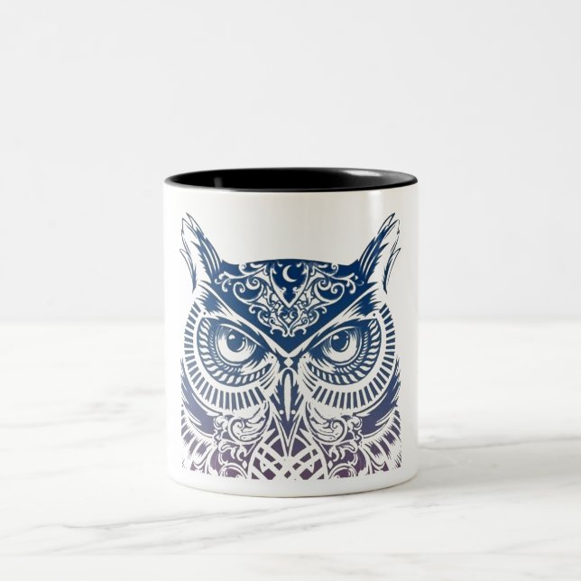 Owl Two-Tone Coffee Mug (Center)