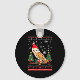 Owl Ugly Christmas Christmas Winter Key Ring