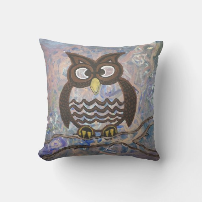 Owl Whisperer Pillow (Front)