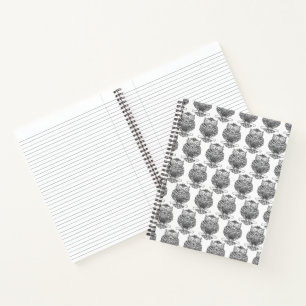 Owl (white) - Notebook