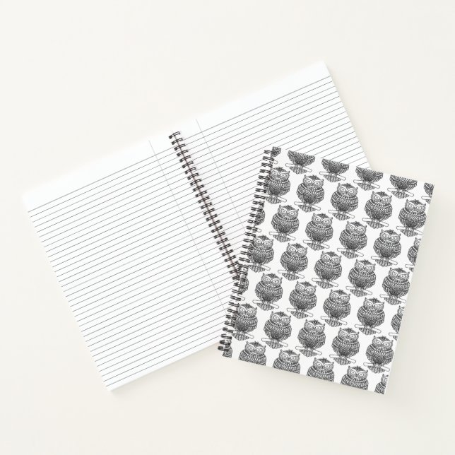 Owl (white) - Notebook (Inside)