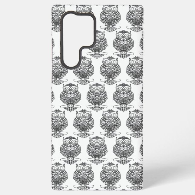 Owl (white) - Samsung Case (Back)