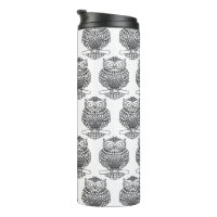 Owl (white) - Thermal Tumbler