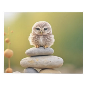 Owl Wild Bird Animal Tranquil Peaceful Notepad