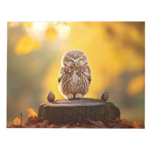 Owl Wild Bird Animal Tranquil Peaceful Notepad