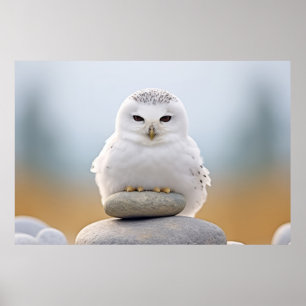 Owl Wild Bird Animal Tranquil Peaceful  Poster