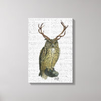 Owl with Antlers