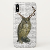 Owl with Antlers plain 2