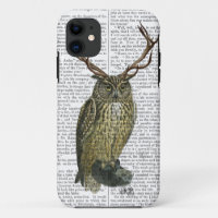 Owl with Antlers plain 2