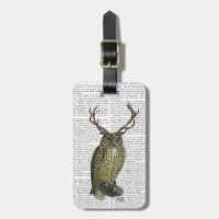 Owl with Antlers plain 2