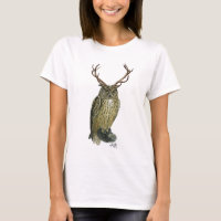 Owl with Antlers plain 2