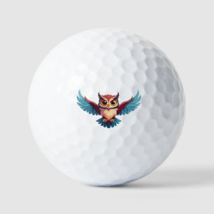 owl with big eyes golf balls