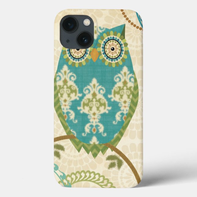 Owl with Circular Patterns Case-Mate iPhone Case (Back)