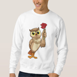 Owl with Rose Sweatshirt