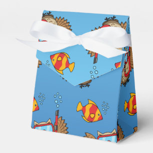 Owl with Snorkel Mask and Tropical Fish Favour Box