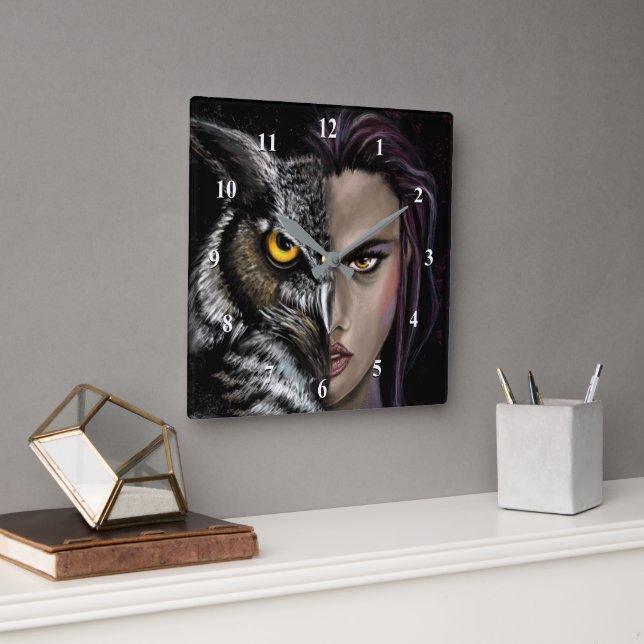 Owl Woman Clock (Office)