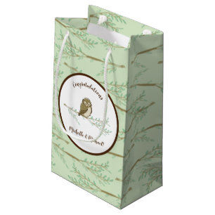 Owl Woodland Animal Baby Shower Small Gift Bag
