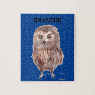 Owl woodland bird Forest Woodland  Jigsaw Puzzle