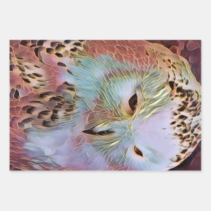 OWL WRAPPING PAPER SHEET