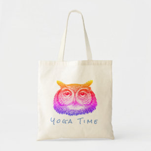 Owl Yoga Time Tote Bag